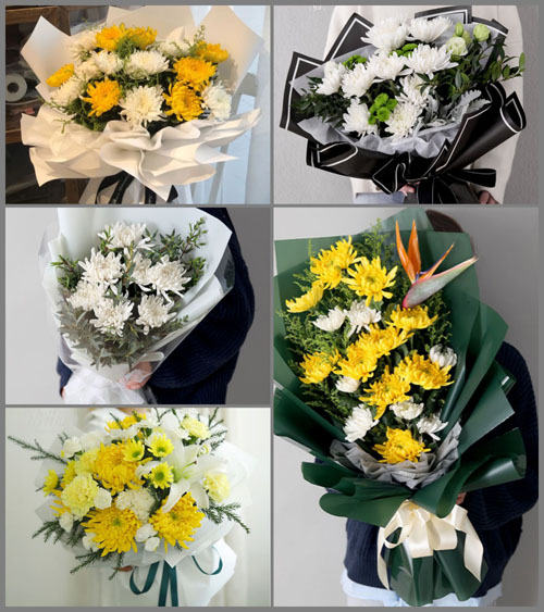 西藏日喀则市定日县岗嘎镇白事花束代送